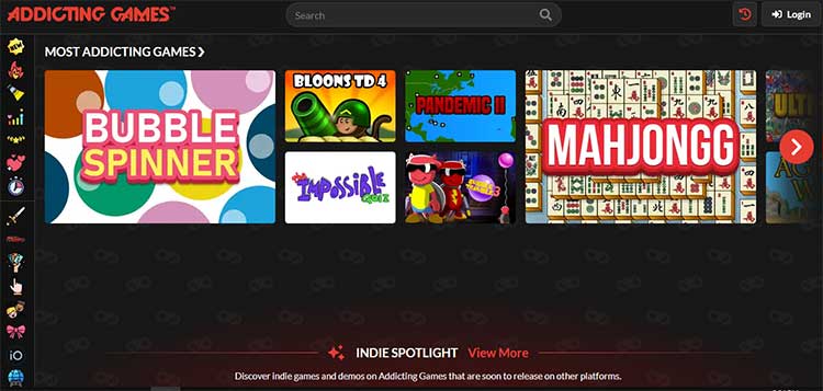 آموزشی Addicting Games