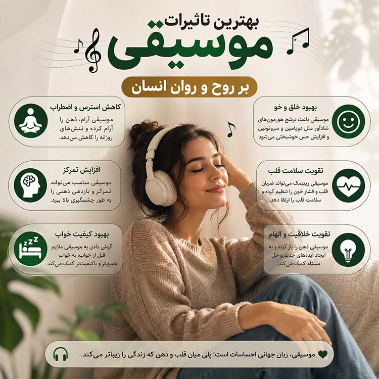 تاثیر موسیقی بر روح و روان