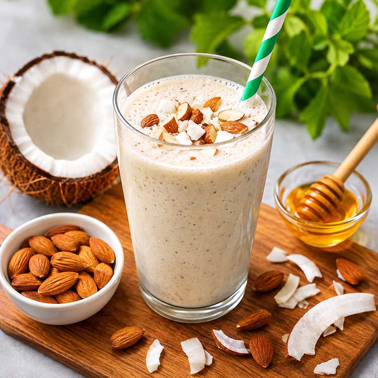 آموزشی معجون نارگیل و بادام