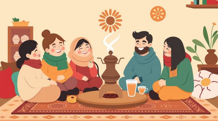 دورهمی و چیستان گفتن