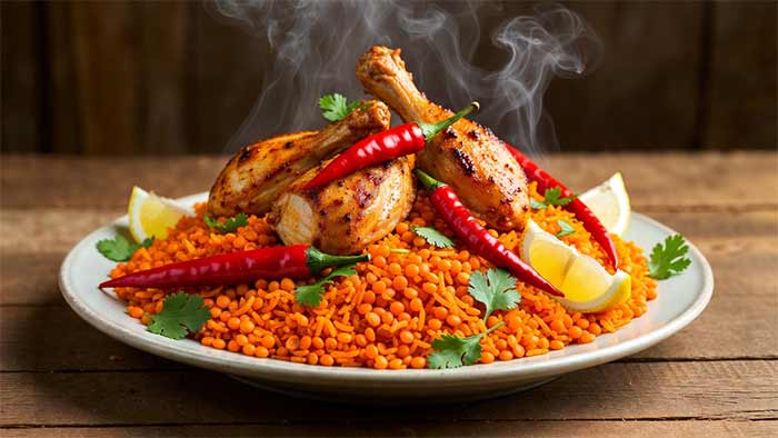 استانبولی تند مرغ و عدس قرمز (برای عاشقان غذای آتشین و پرادویه)