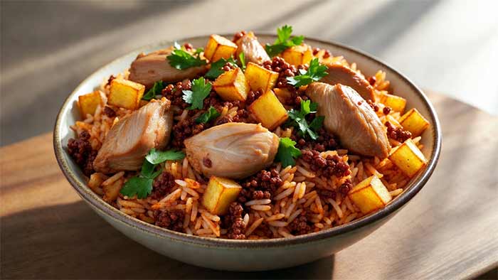 استانبولی مرغ و سویا (پروتئینی، اقتصادی و خوش‌طعم)